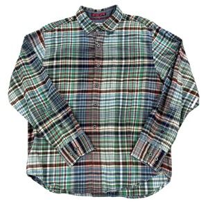 Mens Tommy Bahama Heredia Flannel Shirt Button Up Long Sleeve Plaid Multicolor M